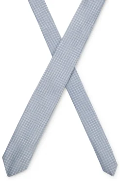 Silk-blend tie with jacquard pattern