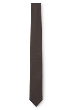 Silk-blend tie with jacquard weave
