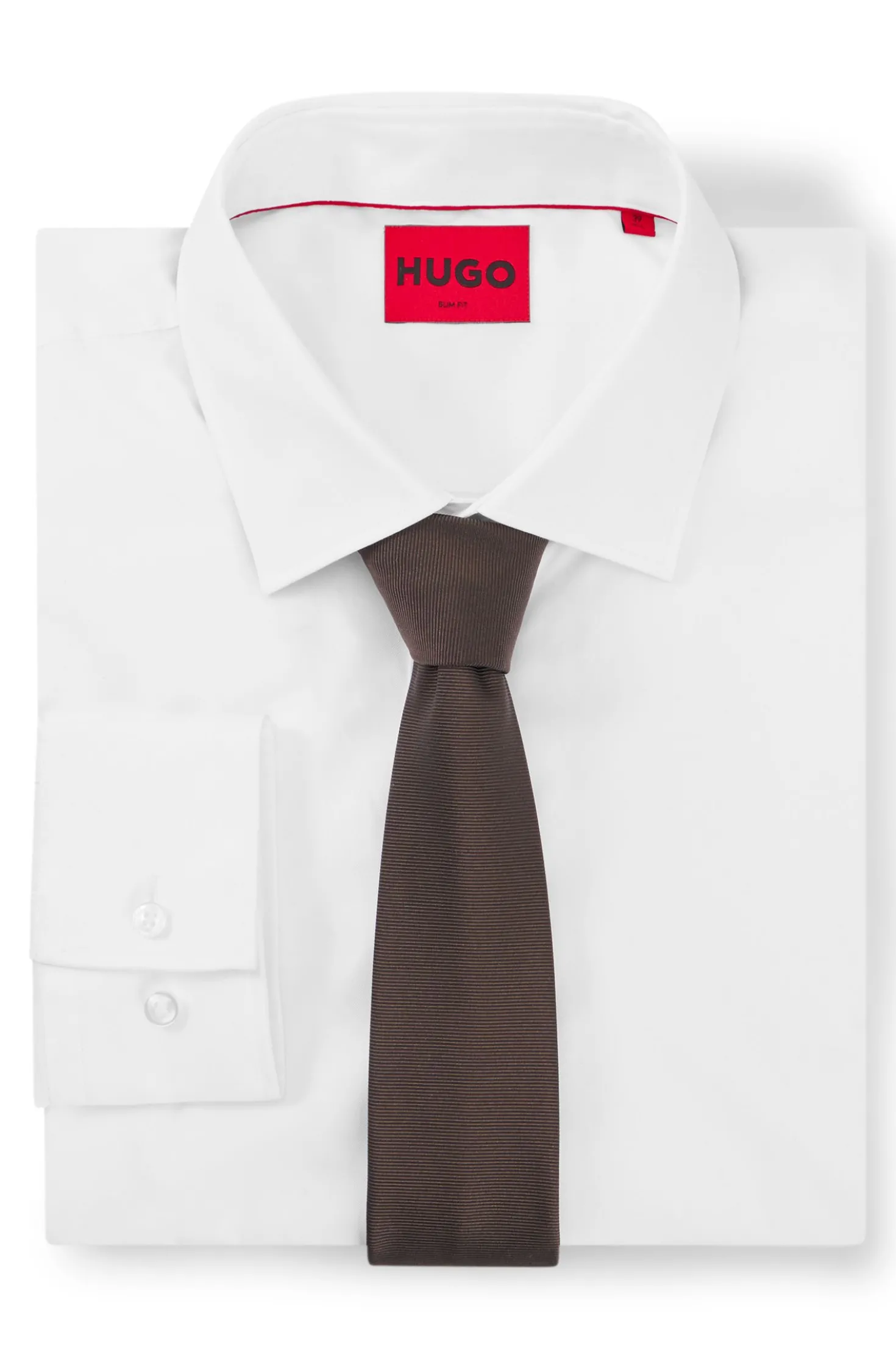 Silk-blend tie with jacquard weave
