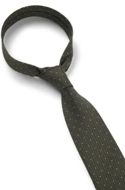 Silk-blend tie with micro pattern