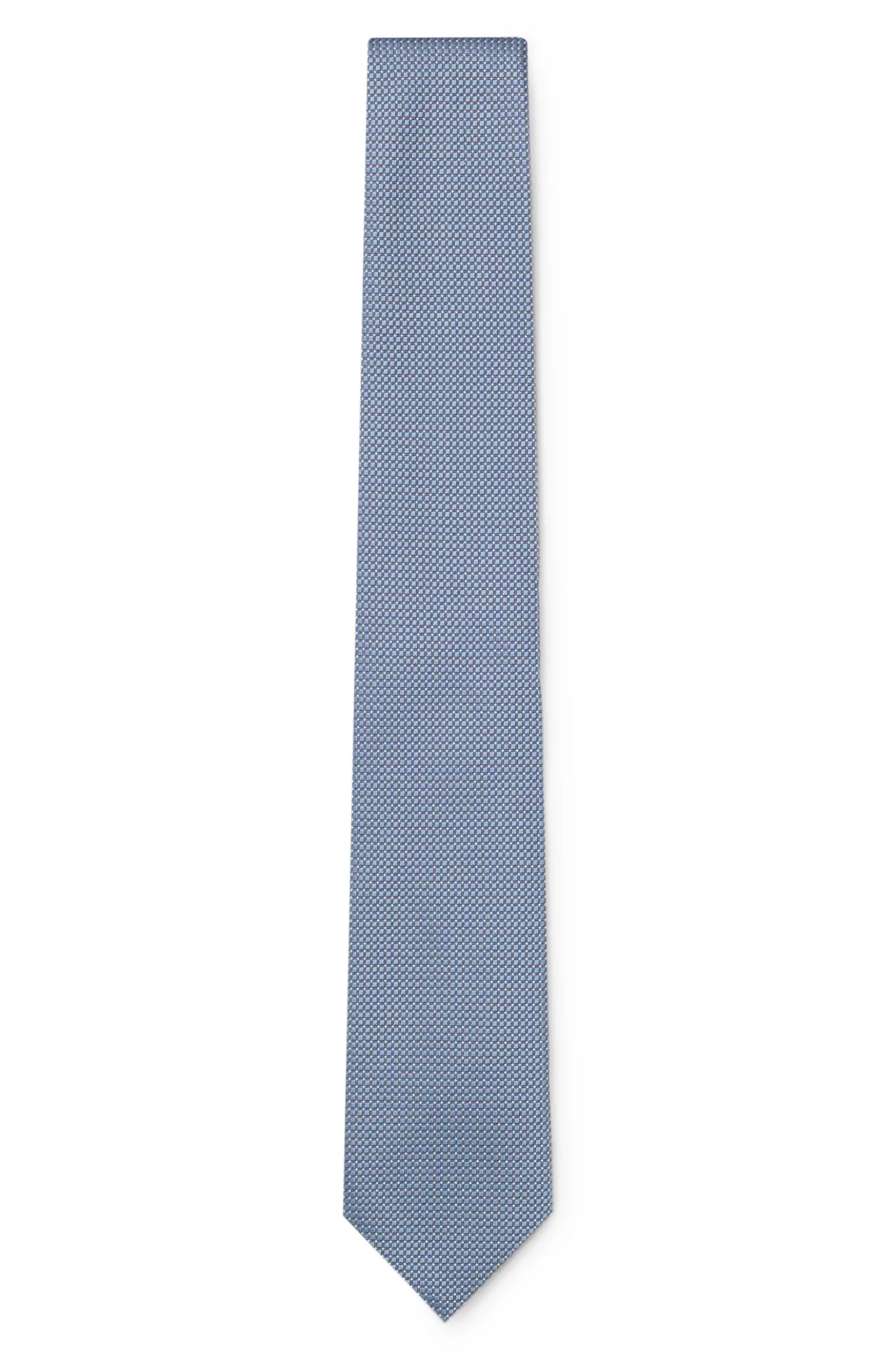 Silk-blend tie with micro pattern