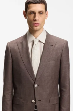 Silk-blend tie with paisley jacquard
