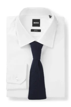 Silk tie in knitted jacquard