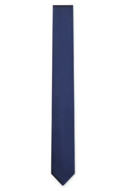 Silk tie with jacquard pattern