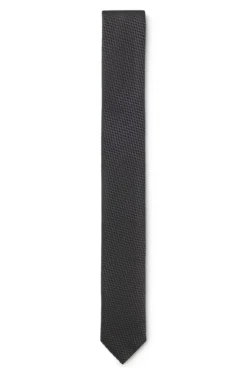 Silk tie with jacquard pattern