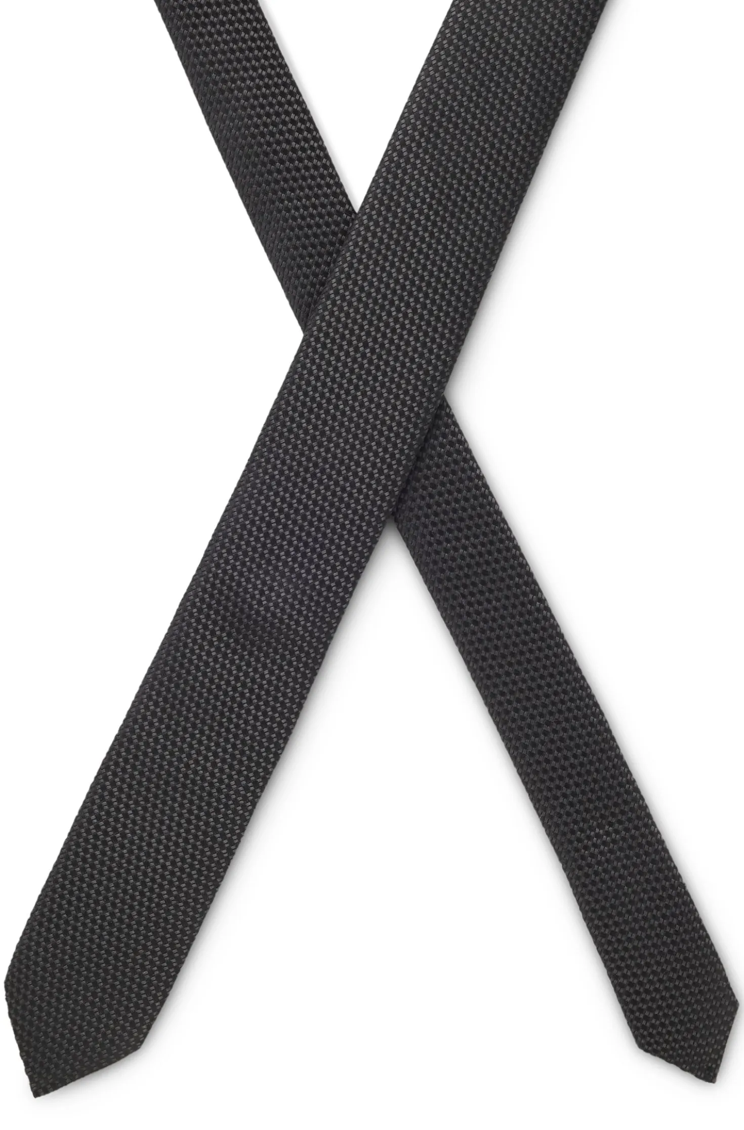 Silk tie with jacquard pattern