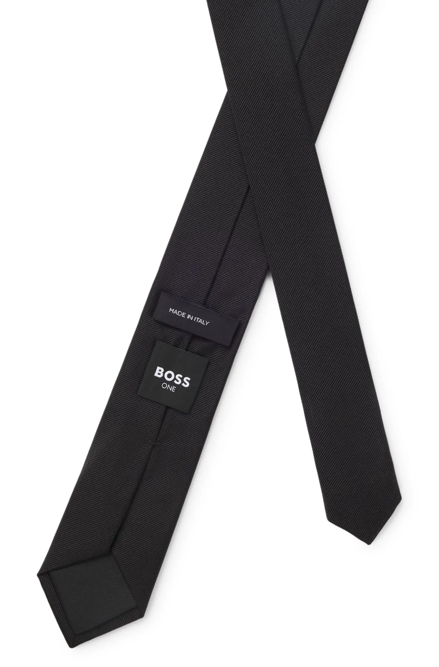 Silk tie with jacquard weave