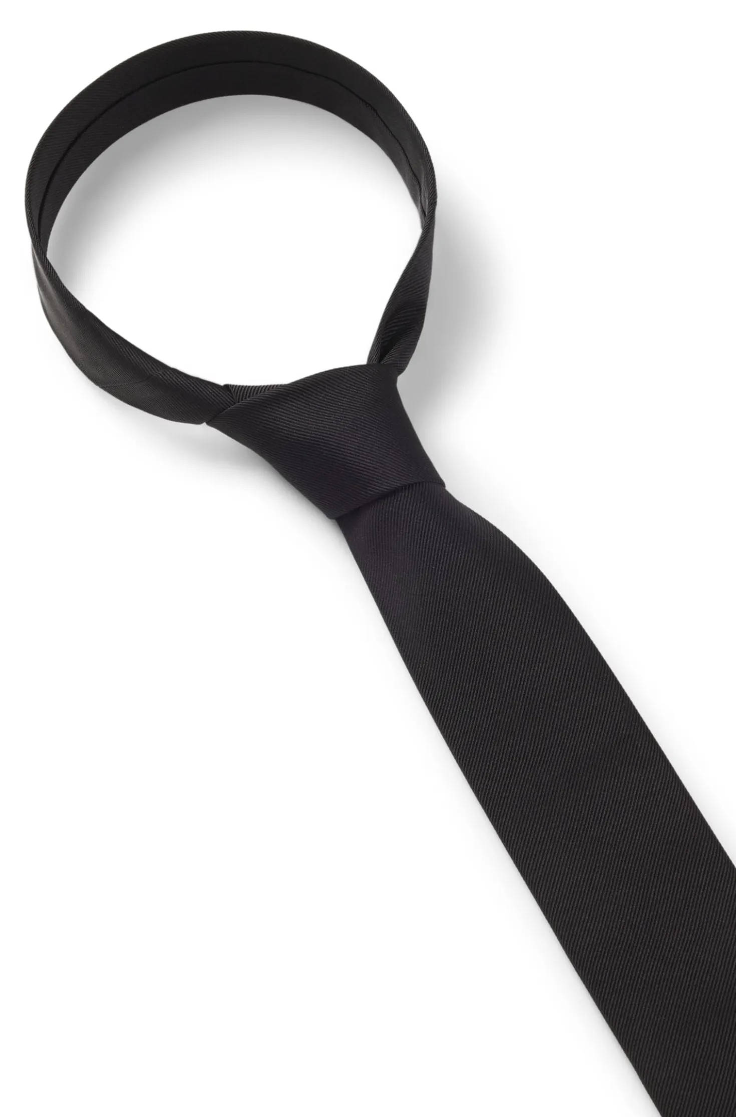 Silk tie with jacquard weave