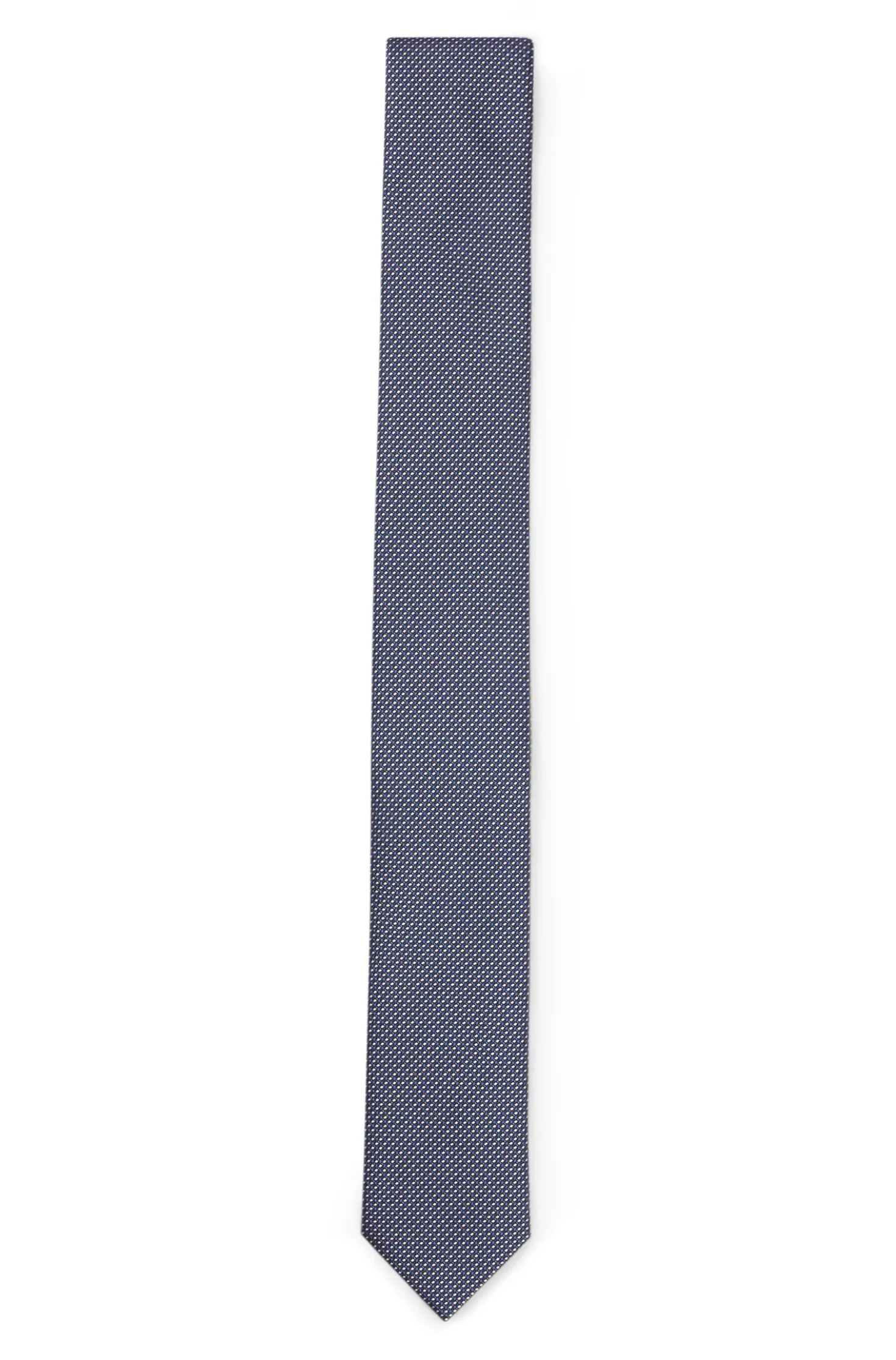 Silk tie with jacquard-woven pattern