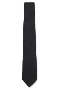 Silk tie with solid weave
