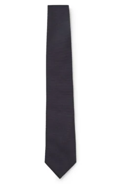 Silk tie with solid weave