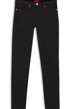 Skinny-fit jeans in black stretch denim