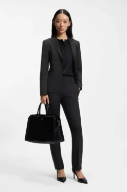 Slim-fit blazer in Italian-made virgin wool