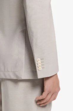 Slim-fit blazer in micro-patterned virgin wool
