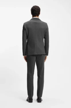Slim-fit blazer in performance-stretch fabric