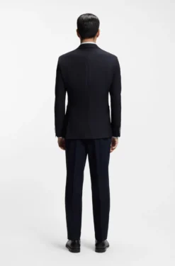 Slim-fit blazer in stretch virgin wool