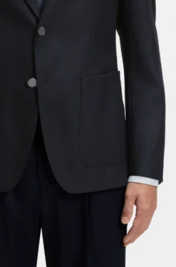 Slim-fit blazer in stretch virgin wool