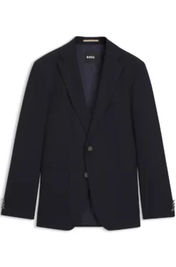 Slim-fit blazer in stretch virgin wool