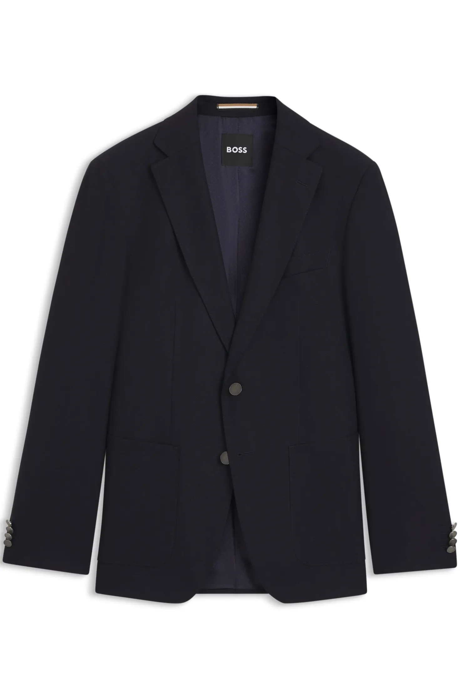 Slim-fit blazer in stretch virgin wool