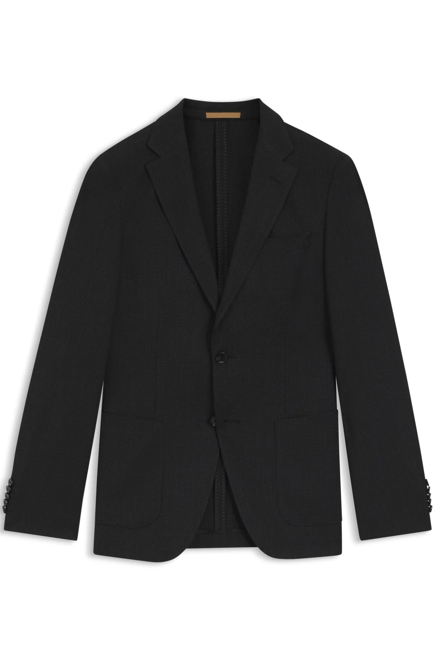 Slim-fit blazer in virgin wool and silk