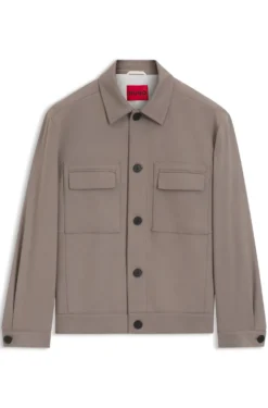 Slim-fit blazer with patch chest pockets