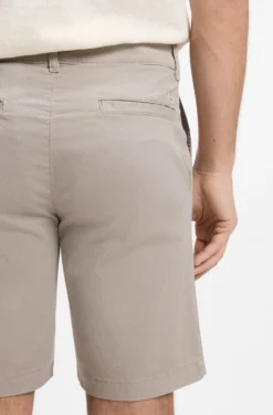 Slim-fit chino shorts in printed stretch cotton