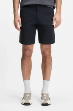 Slim-fit chino shorts in printed stretch cotton