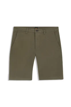 Slim-fit chino shorts in stretch cotton