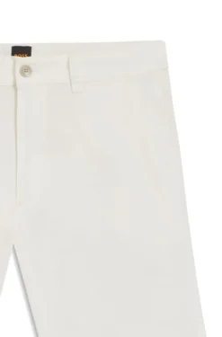 Slim-fit chino shorts in stretch cotton