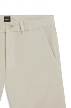 Slim-fit chino shorts in stretch cotton