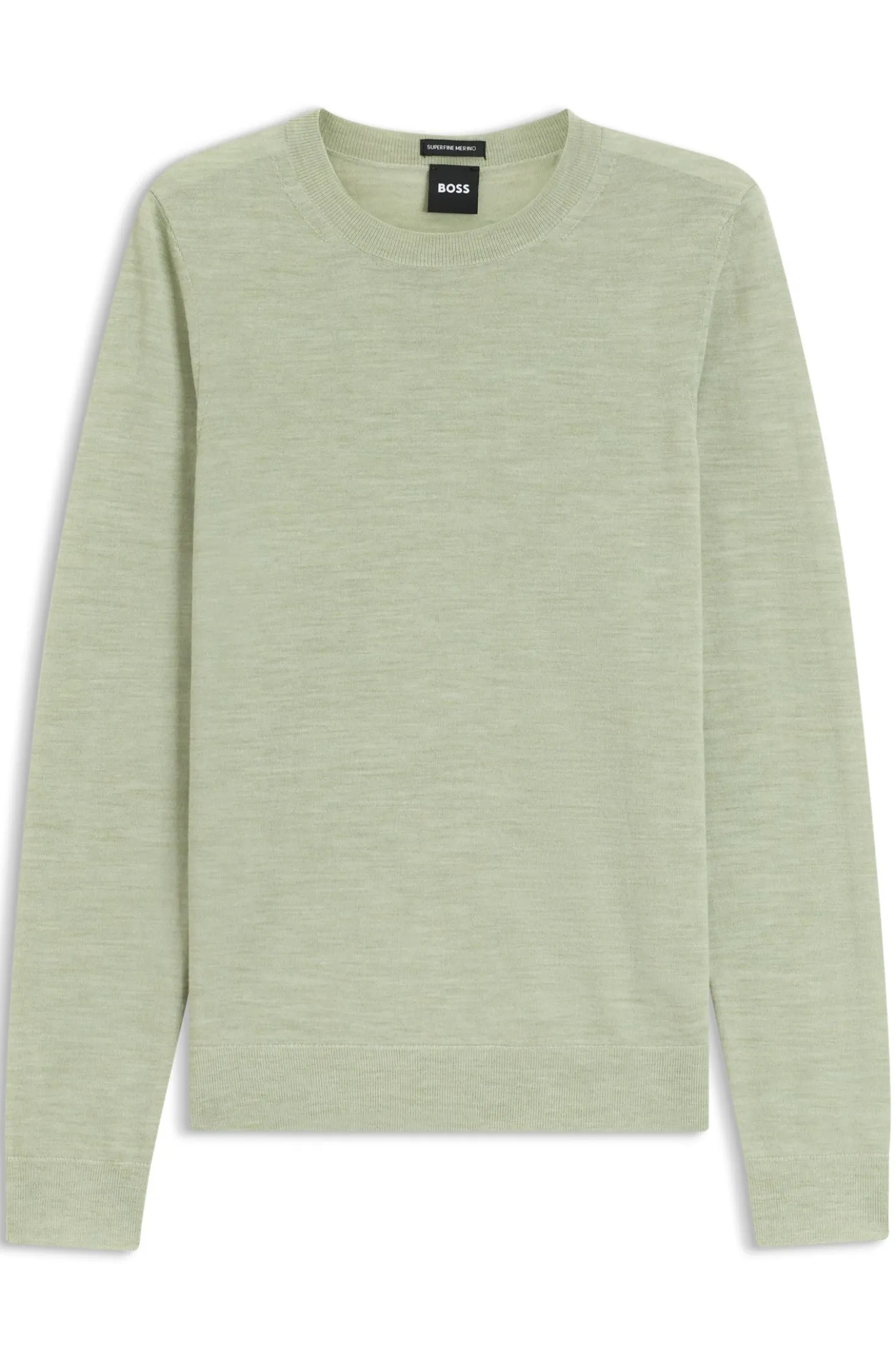 Slim-fit crew-neck sweater in merino wool