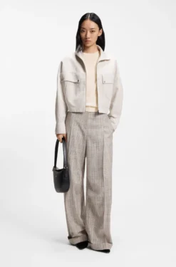 Slim-fit crew-neck sweater in merino wool