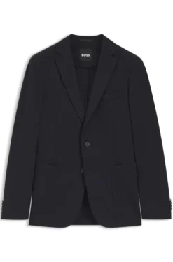 Slim-fit jacket in performance-stretch jersey