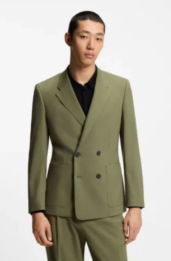 Slim-fit jacket in stretch ripstop