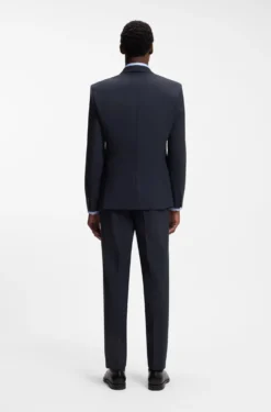 Slim-fit jacket in stretch wool