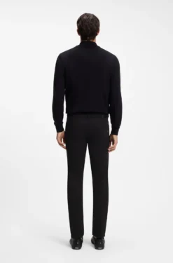 Slim-fit jeans in black stretch denim