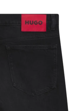 Slim-fit jeans in black stretch denim