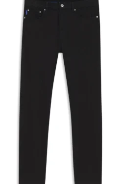 Slim-fit jeans in black stretch denim
