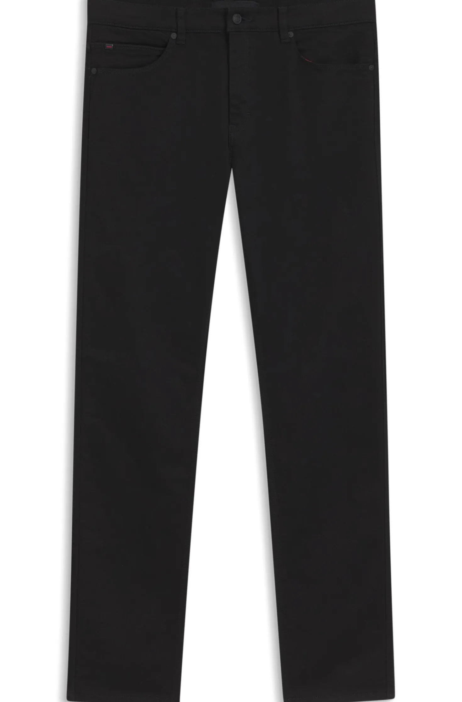 Slim-fit jeans in super-black stretch denim