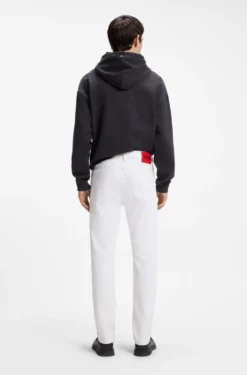 Slim-fit jeans in white stretch denim