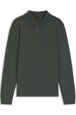 Slim-fit polo shirt in stretch-cotton piqué