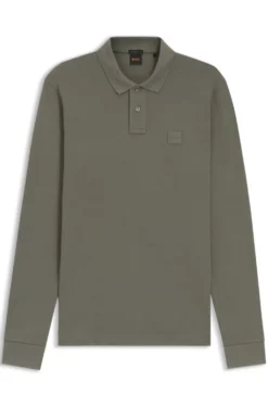 Slim-fit polo shirt in stretch-cotton piqué