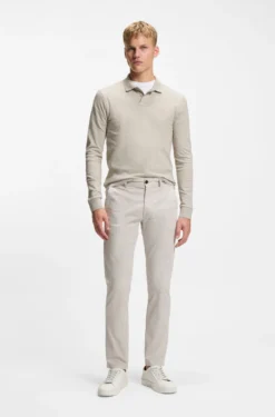 Slim-fit polo shirt in stretch-cotton piqué