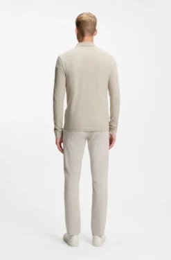 Slim-fit polo shirt in stretch-cotton piqué