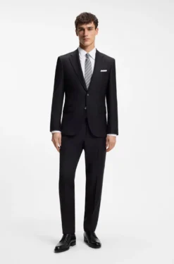 Slim-fit shirt in Italian cotton poplin