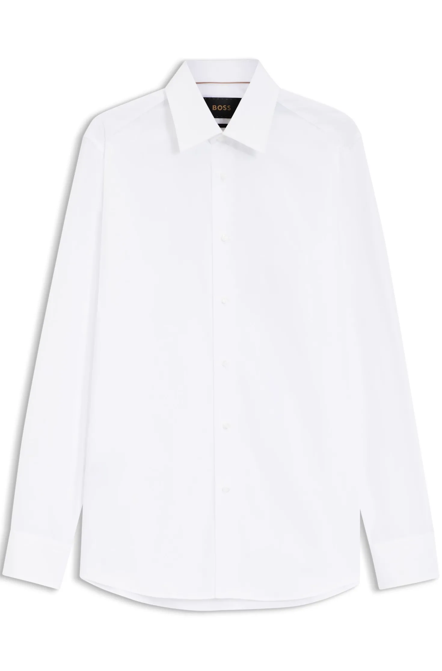 Slim-fit shirt in Italian cotton poplin