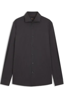 Slim-fit shirt in Italian-made cotton