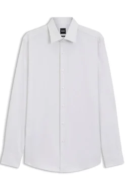 Slim-fit shirt in refined Italian cotton
