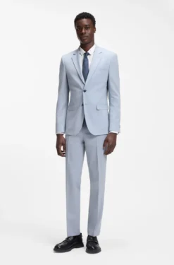 Slim-fit shirt in stretch cotton