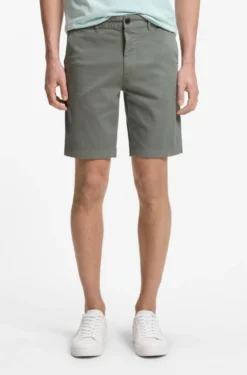Slim-fit shorts in stretch-cotton twill